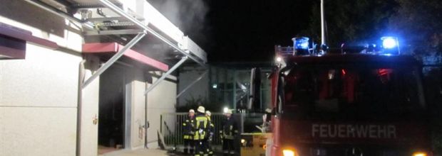 Starke Rauchentwicklung im Blockheizkraftwerk Aquella