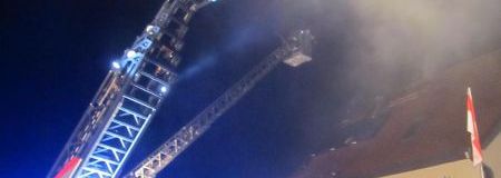 Dachstuhlbrand in Leutershausen