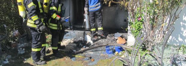 Terrassenbrand in der Kösslerstraße