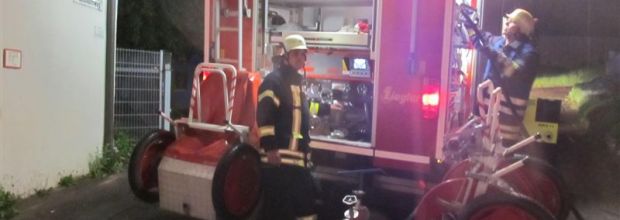 Brand eines Kleintransporters