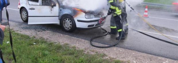 PKW Brand bei Eyb