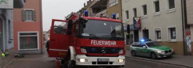 Zimmerbrand in der Würzburger Straße