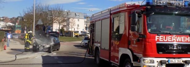 Pkw-Brand in der Othmayrstraße