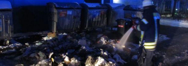 Containerbrand in der Draisstraße