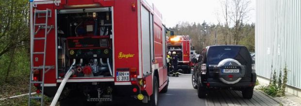Waldbrand am Klinikum