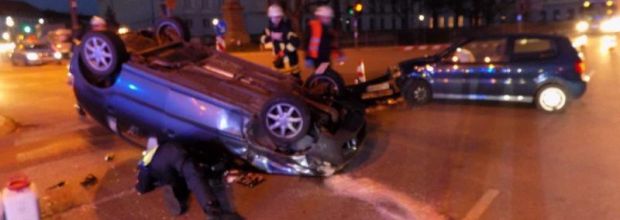 Verkehrsunfall auf der Schlosskreuzung